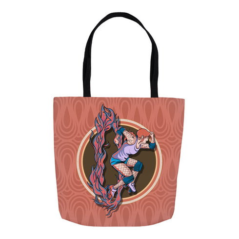 Roller Skate Jumbo Tote Bag, Roller Derby Skate Accessory, Gift for Roller Skaters